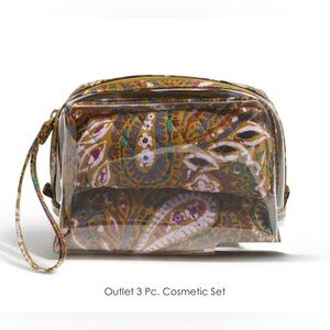 Vera Bradley 3 Piece Cosmetic Set in Buta Spray